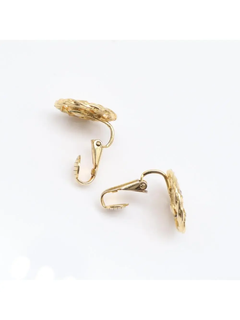 Chanel Cc Logo Round Circle Earrings #299588C71B
